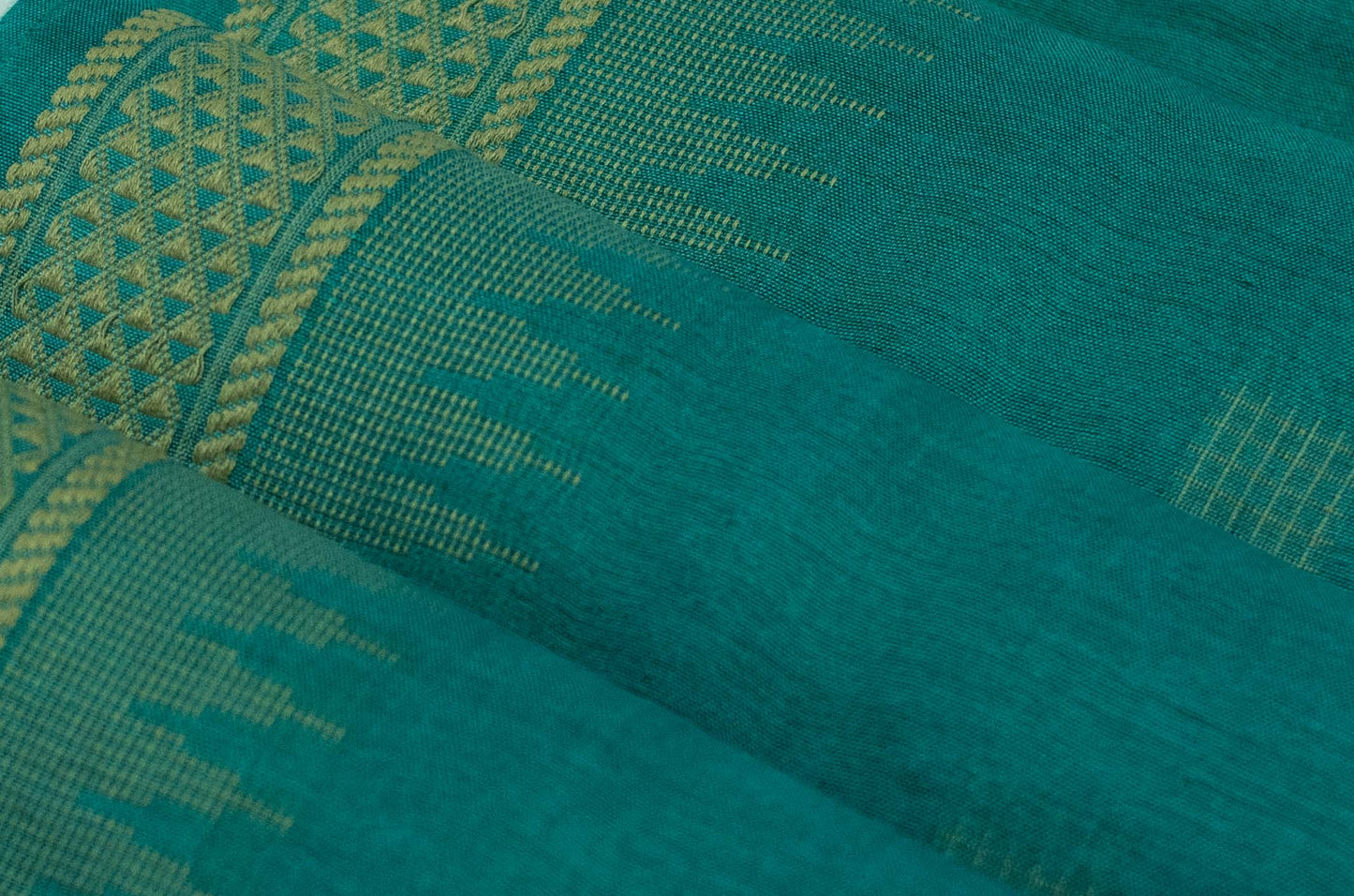 Saree - Handwoven Pure Tussar Soft Silk Blue Saree