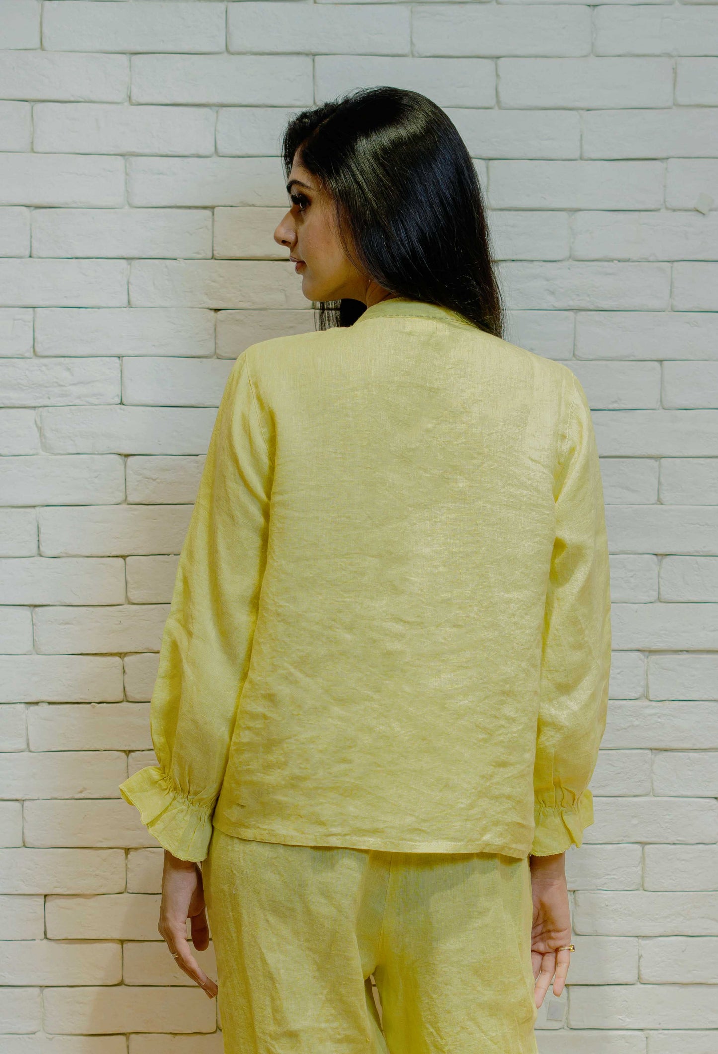 Yellow Linen shirt