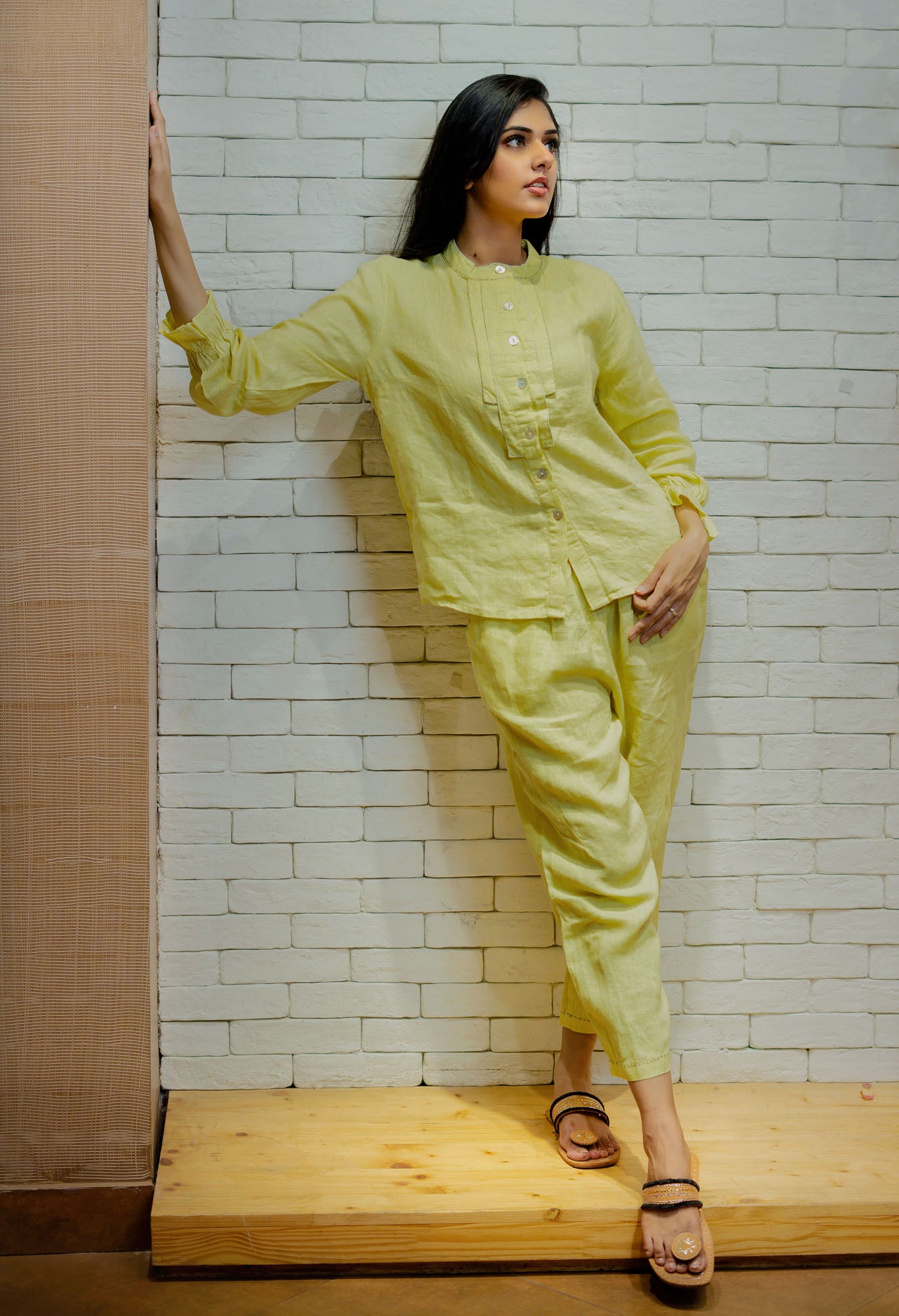 Yellow Linen shirt