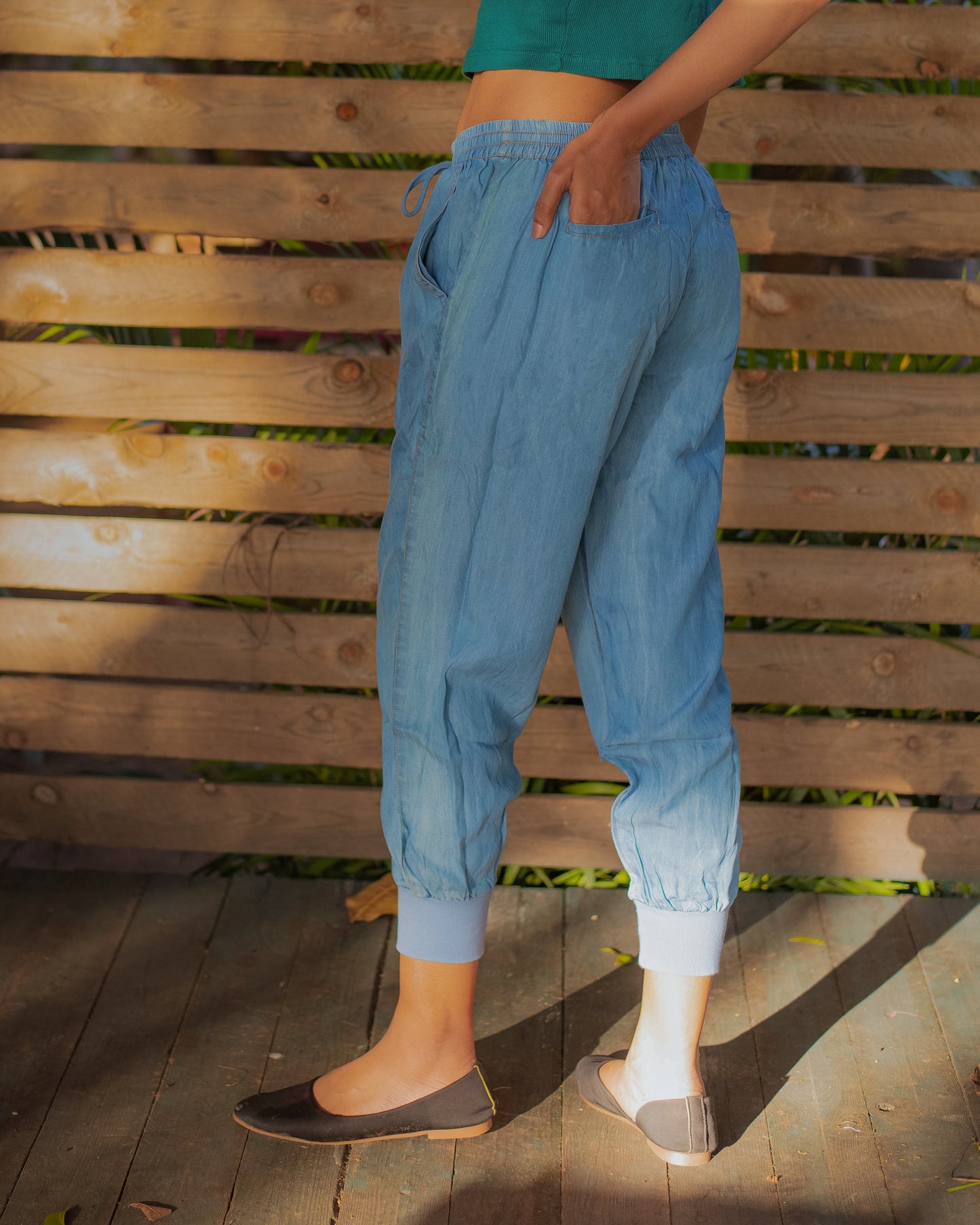 Soft Denim Jogger Pant
