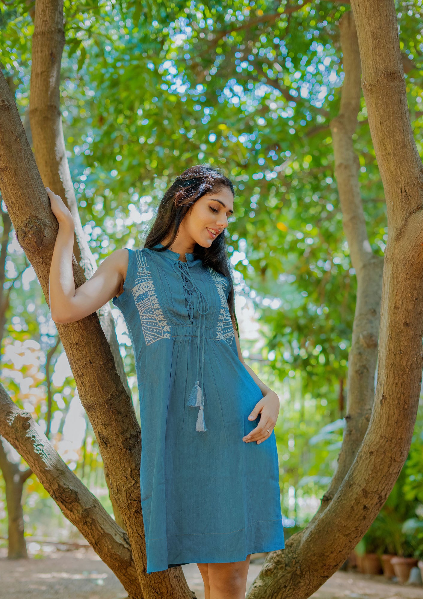 Sleeve less dress