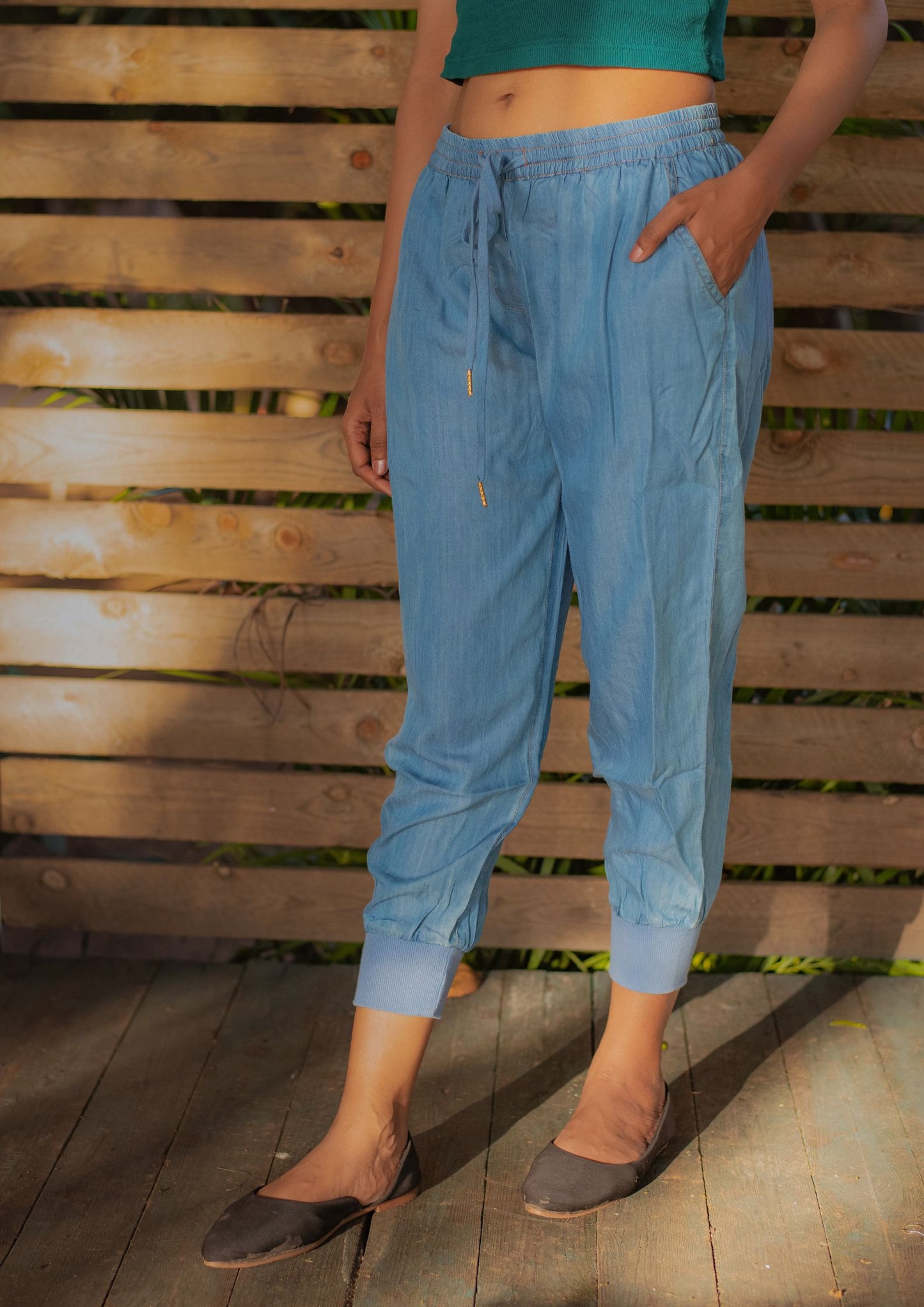 Soft Denim Jogger Pant