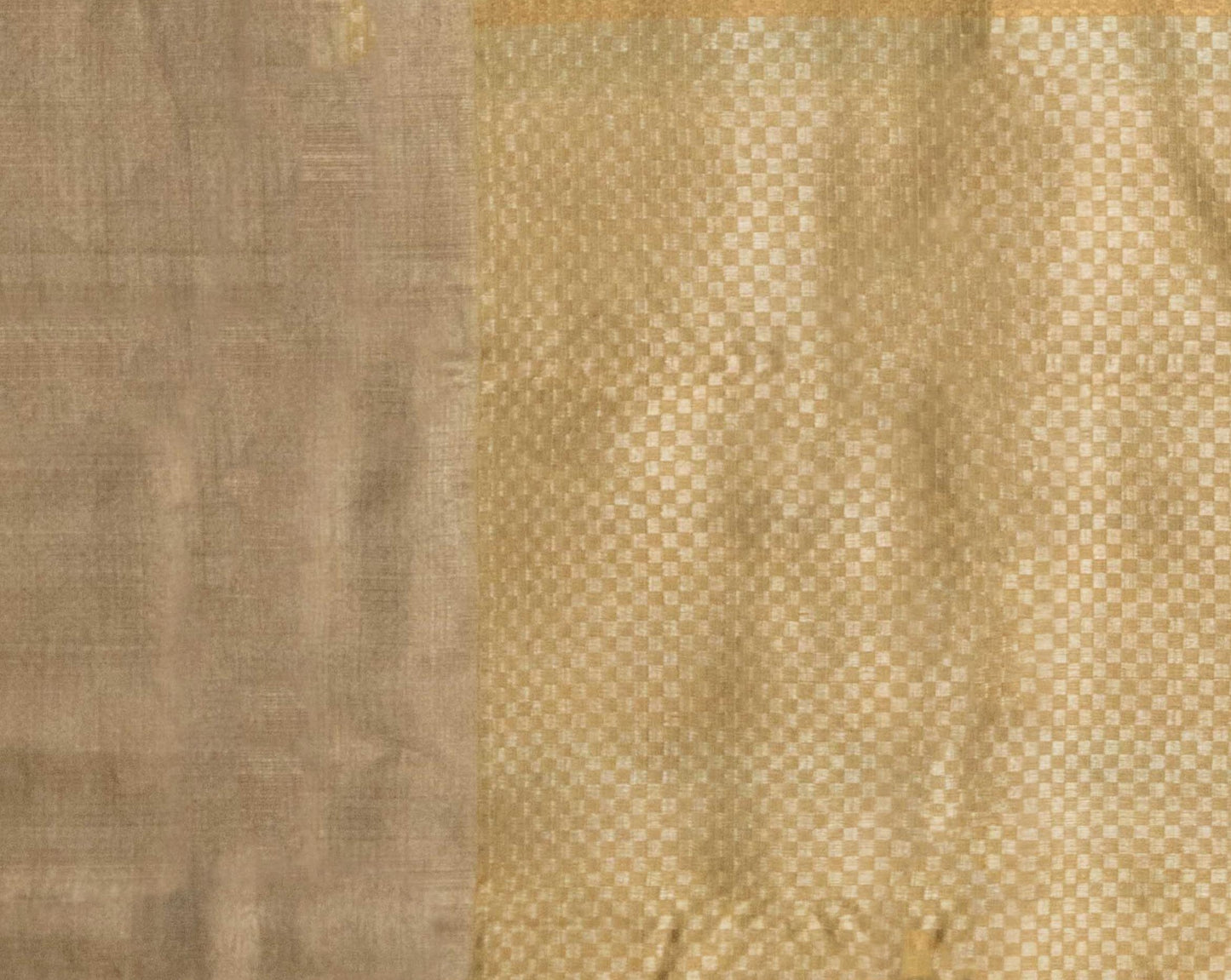 Golden zari kota saree