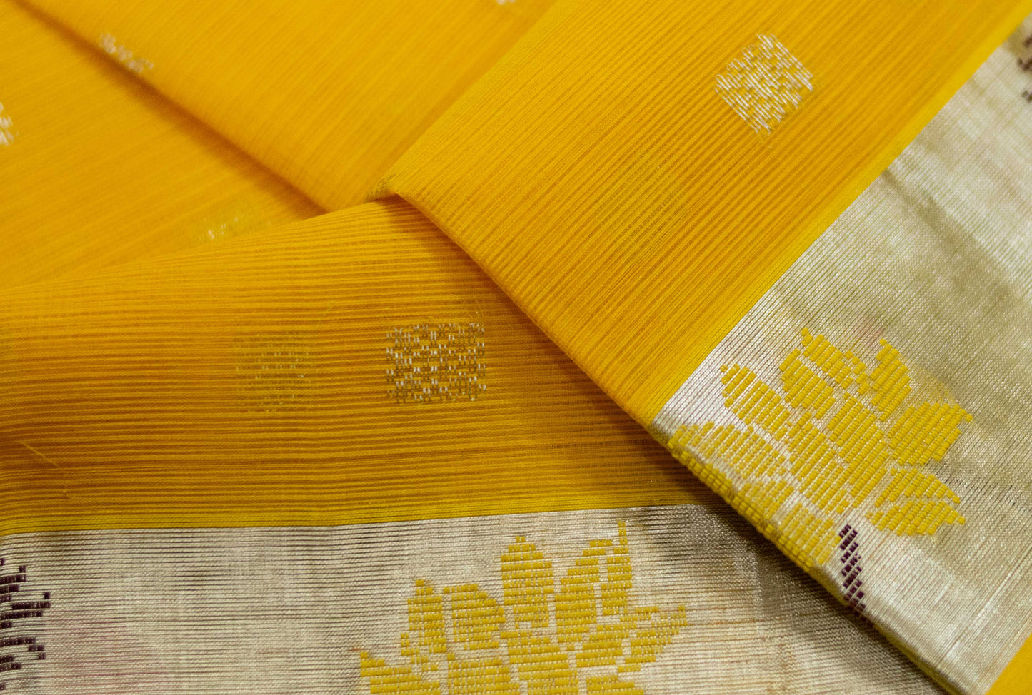 Parrot Green Pure Zari Tissue Kota Saree